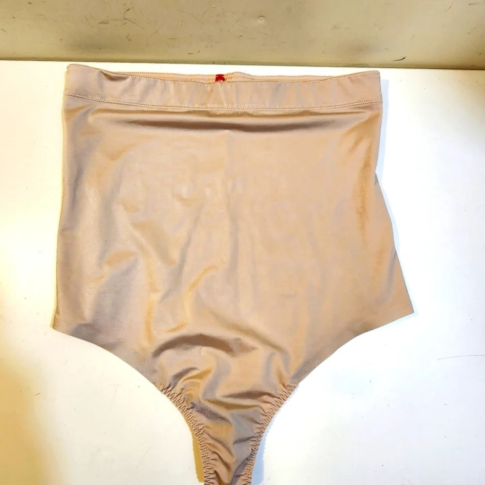 Spanx By Sara Blakely High-Waisted Thong Nude Shapewear Size 2X